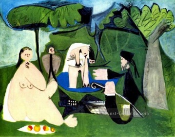 Le dejenuer sur l herbe Manet 1 1960 Kubismus Ölgemälde